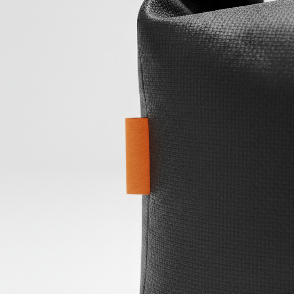 BLK / ORG LUNCHBAG